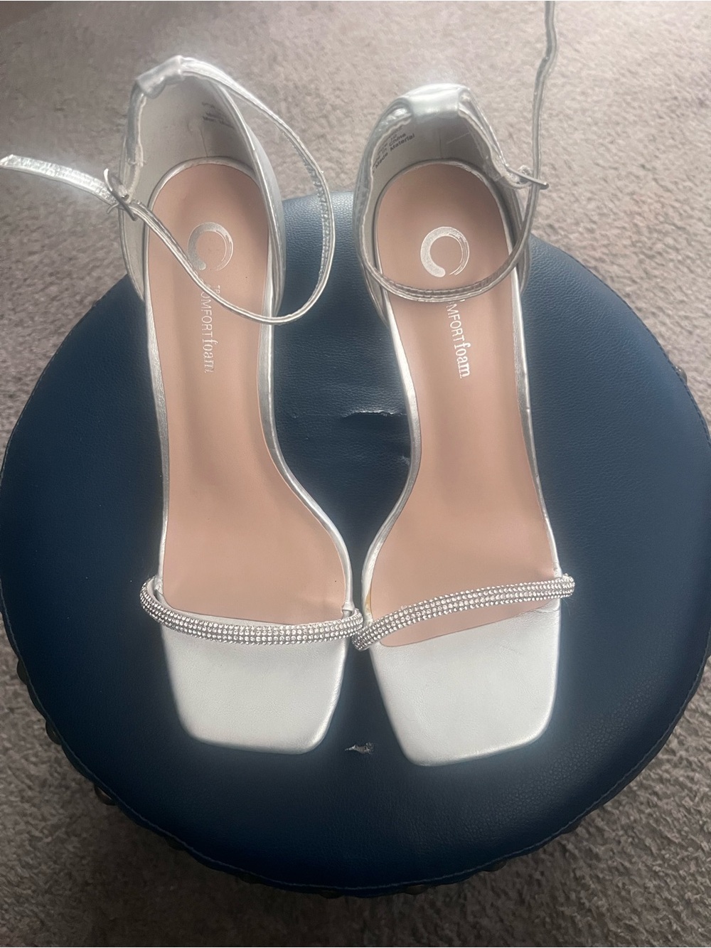 Journee Collection Women's Zoya Open Toe Stiletto Pumps with True Comfort